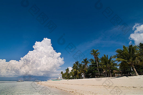 菲律宾美丽浪漫的海滩。