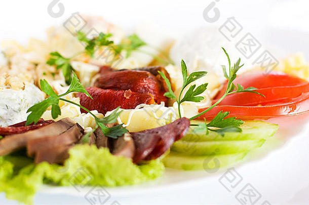 美食食物拍摄餐厅背景适当的菜单设计封面页面