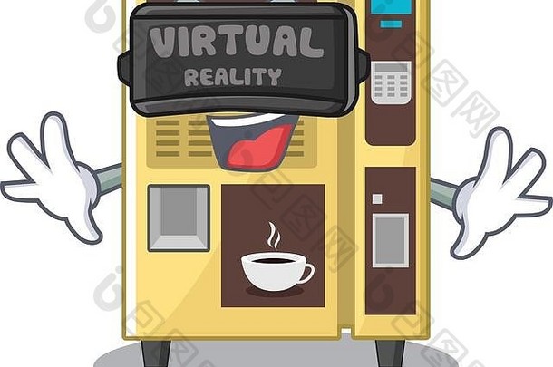 虚拟现实咖啡自动售货<strong>机</strong>字符