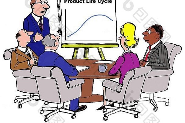 曼恩说，会议的商业漫画和展示完整产品生命周期的图表，“这一切都发生在上周”。