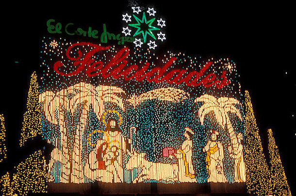 圣诞节灯饰马德里西班牙