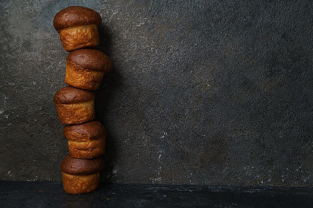 面包背景棕色（的）粮食饼包装乡村黑暗木烘焙首页面包使概念爽肤水