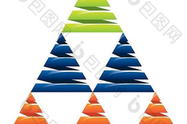 piramid信息图形演示图标