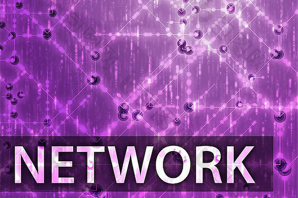 网络插图显示信息结构连接