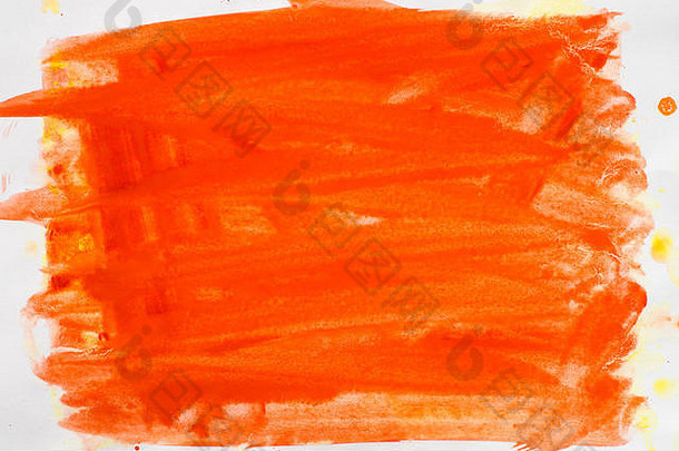 橙色彩绘背景纹理