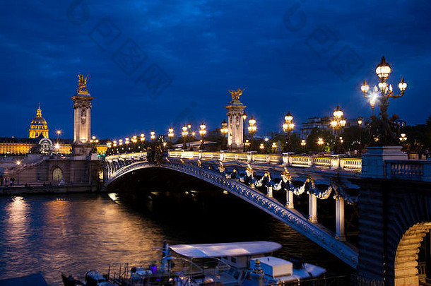 <strong>亚历山大</strong>三世大桥，巴黎，法兰西岛，法国