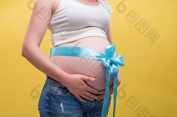 怀孕了女人期待婴儿