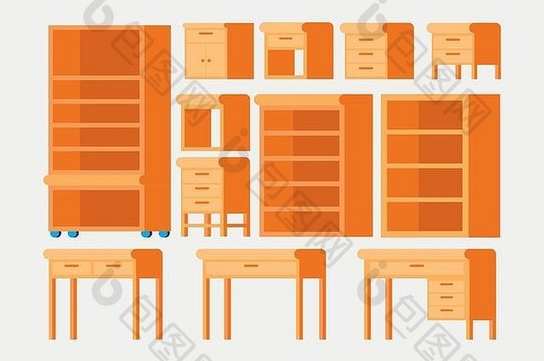 木家具设计的孤立类型