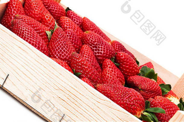 白底草莓盒