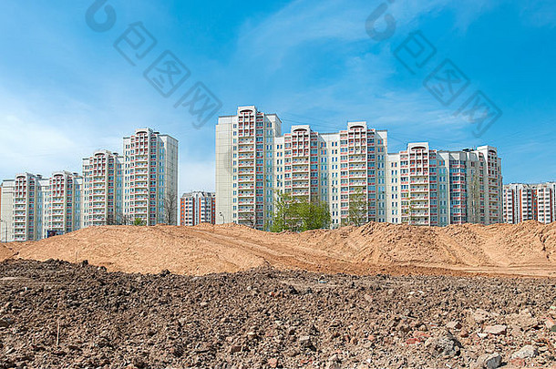 莫斯科新住宅区的建设