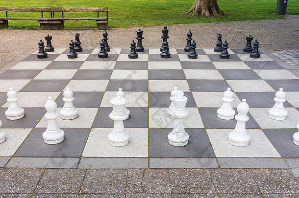 棋子板户外广场公园大型战略沥青