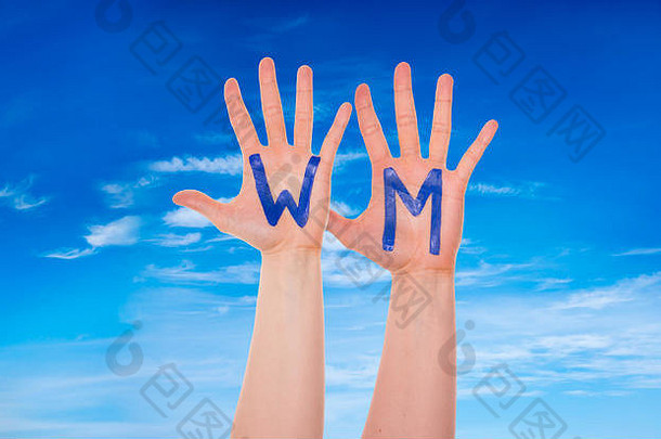 手与WM意味着世界杯，蓝天