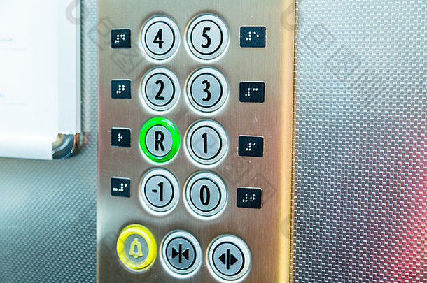 电梯里的按钮：你在几楼？