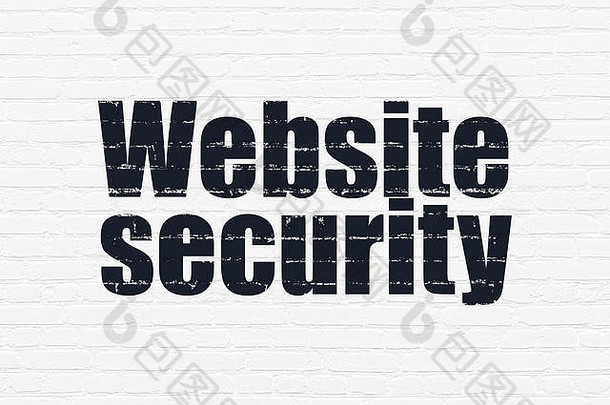 保护概念网站安全墙背景