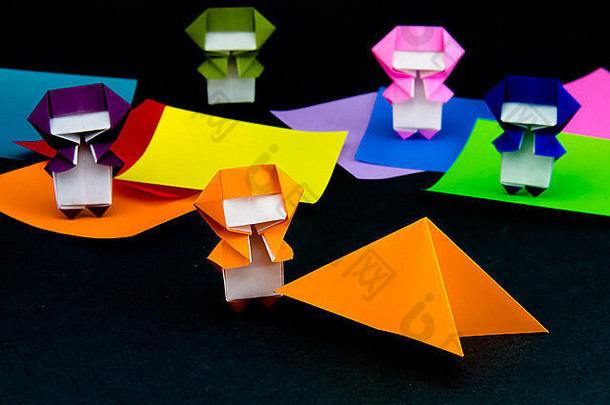 日本折纸玩具折叠指令玩