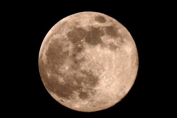 粉红超级月亮在WiRalk英国信贷Ian Fairbrother / Alamy股票照片