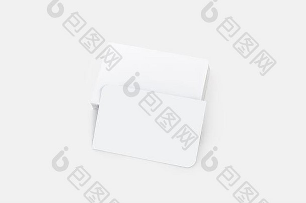 桩空业务卡模拟孤立的白色