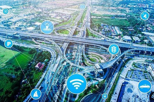 未来道路汽车交通的智能交通技术概念