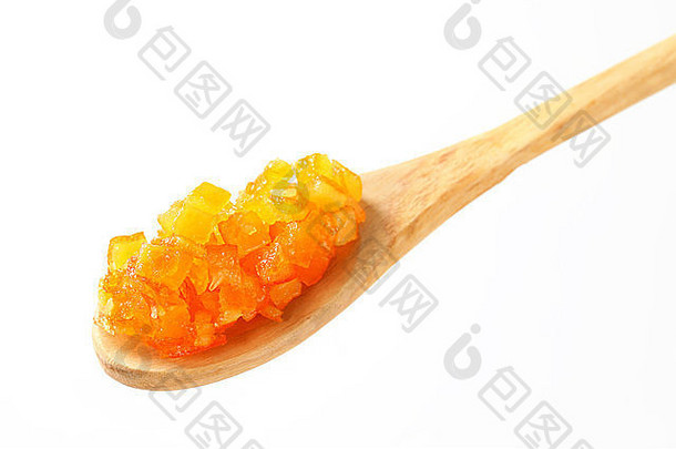 蜜饯柑橘类皮木勺子