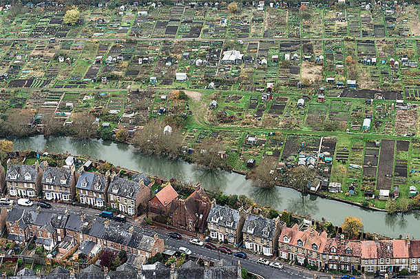 空中视图分配牛津大学城市