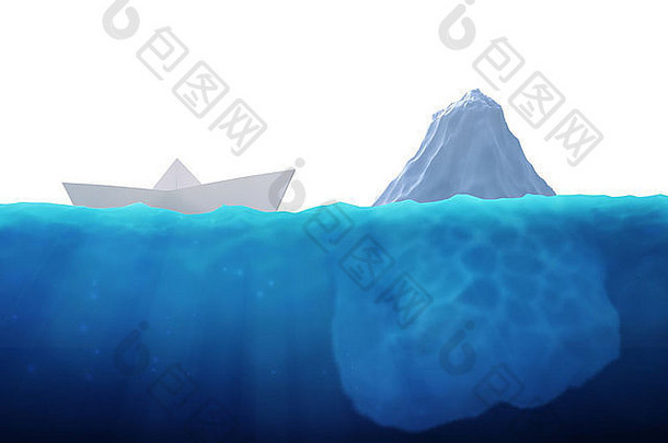 小纸船标题冰山