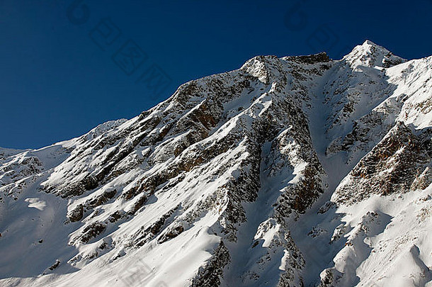 俄罗斯高加索地区视图elbrus山最高点欧洲
