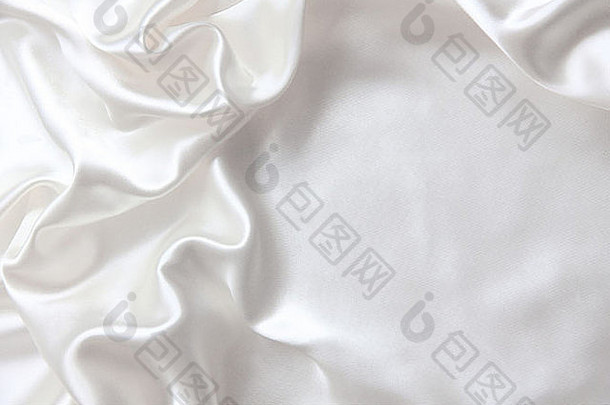 光滑优雅的白色丝绸可以用作婚礼背景