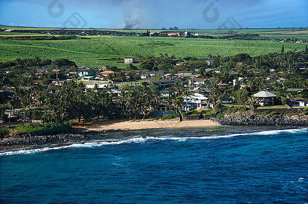空中房子海岸毛伊岛夏威夷