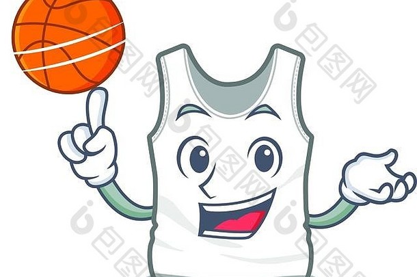 篮球汗衫吉祥物形状