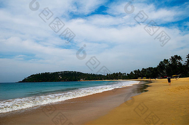 斯里兰卡的热带天堂，米丽莎海滩。
