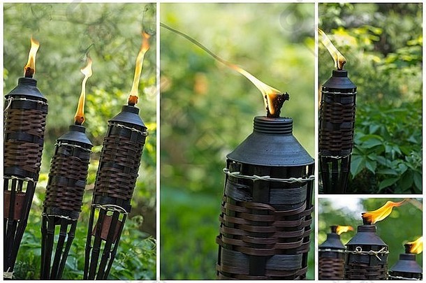 竹香茅手<strong>电</strong>筒，用于驱赶蚊子和其他昆虫