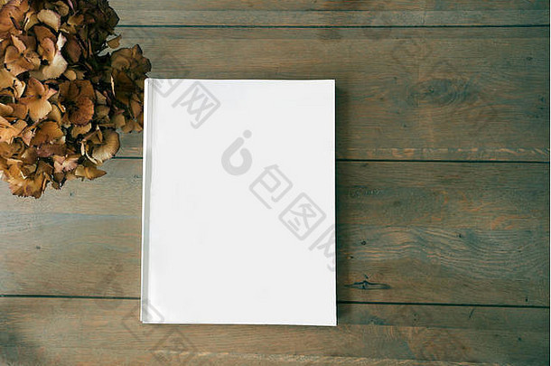 空白杂志宣传册木背景纹理前视图空间文本emplate设计