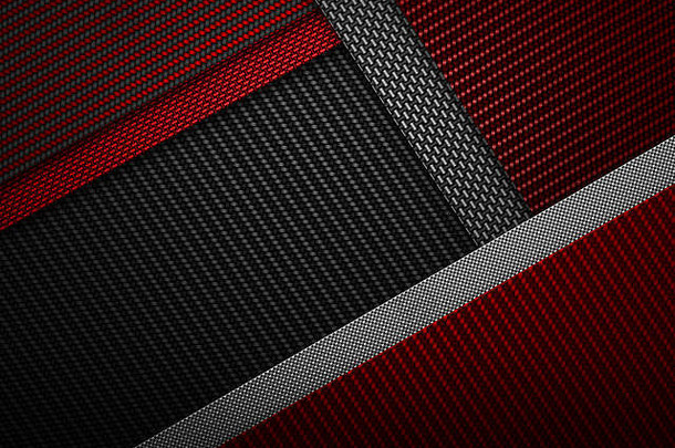 现代红黑碳纤维质感材料设计用于背景、壁纸、平面设计