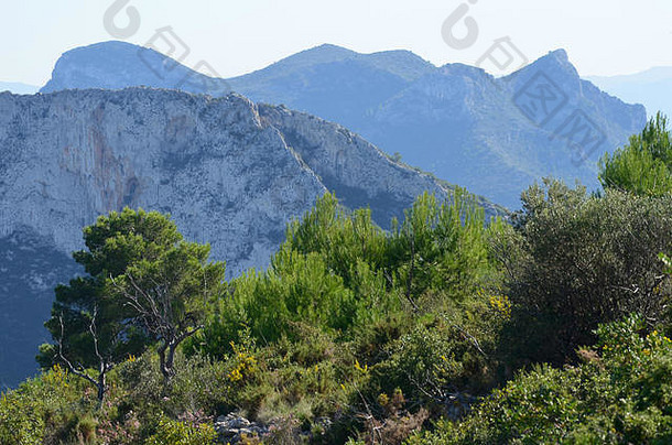 蒙杜弗沿海岩溶山丘瓦伦西亚地区东部西班牙