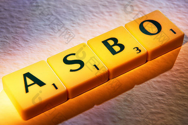 拼字板游戏字母拼写ASBO