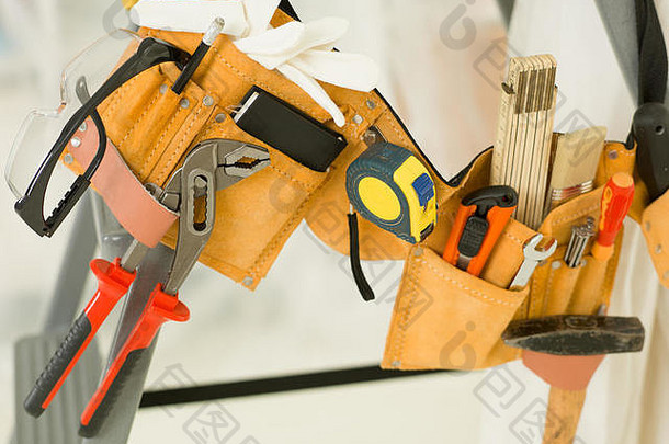 工具带工作服挂金属梯改造房子首页维修建设工具产品