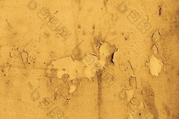 黄色的沙子颜色墙摘要纹理背景点划痕