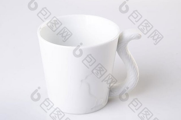 杯形或白色陶瓷杯，新背景