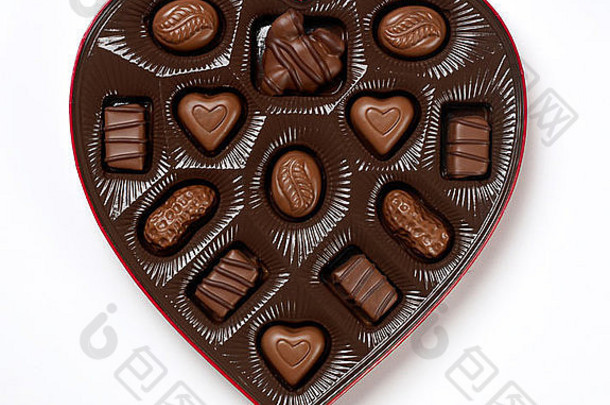 心形状的巧克力盒子