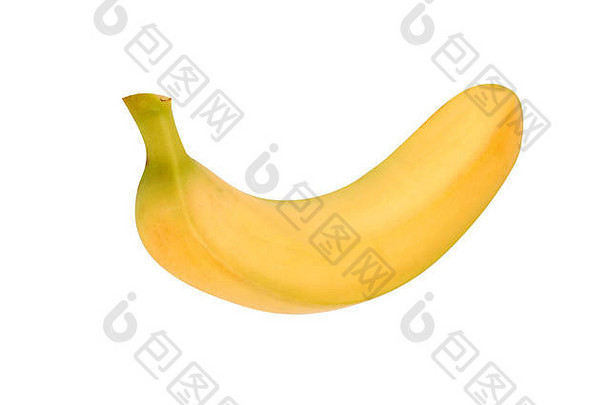 白香蕉上的黄色香蕉