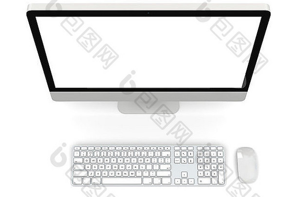 现代电脑上的白色屏幕
