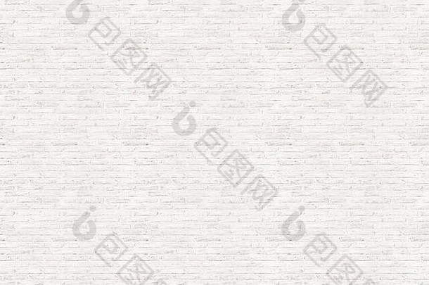 清洁白色砖墙瓷砖模式纹理无缝的壁纸背景