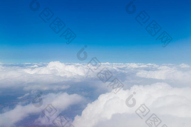 蓝天白云，航空摄影