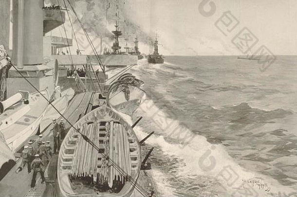 皇家海军演习海军上将罗森的舰队南海岸爱尔兰