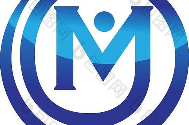 现代标志解决方案字母M