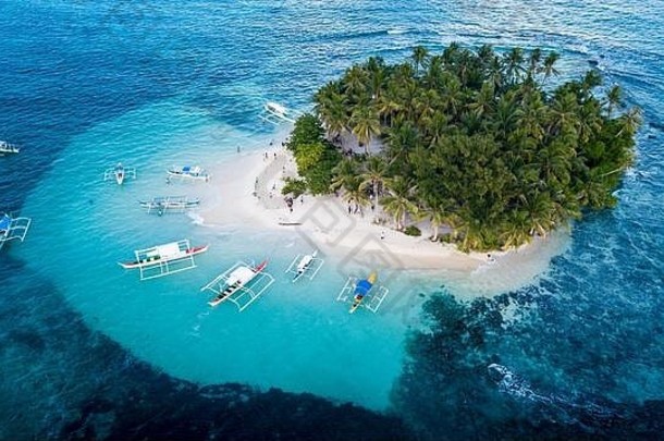 菲律宾暹罗岛天堂鸟瞰图