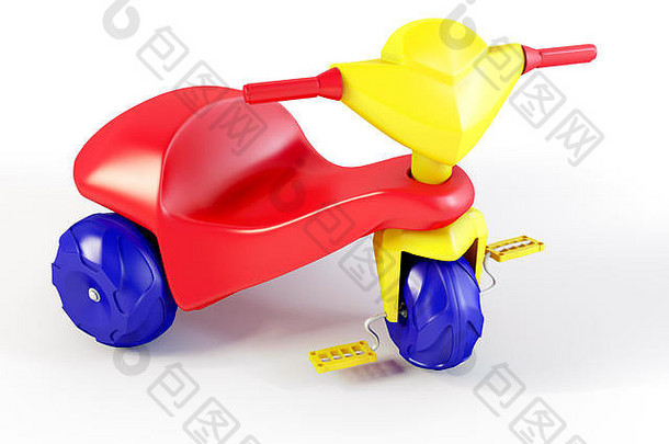 插图塑料三轮车玩具