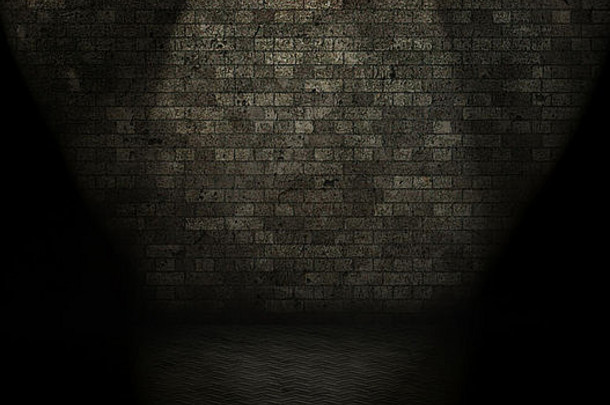 黑暗房间内部的格伦格风格图像