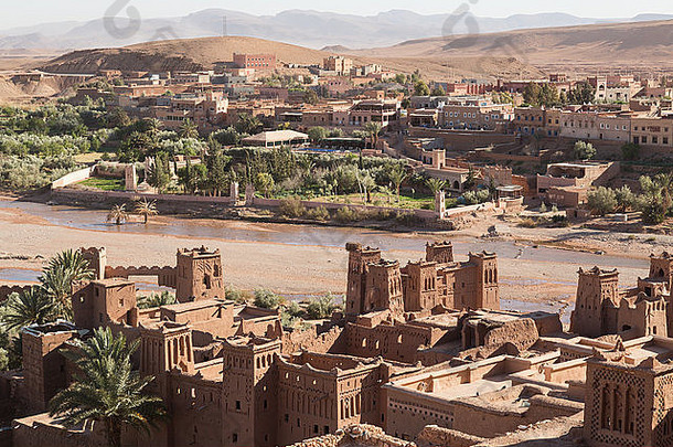 视图世纪旧城区我Benhaddou