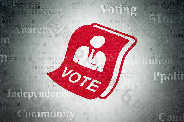 政治理念：数字数据纸背景下的投票